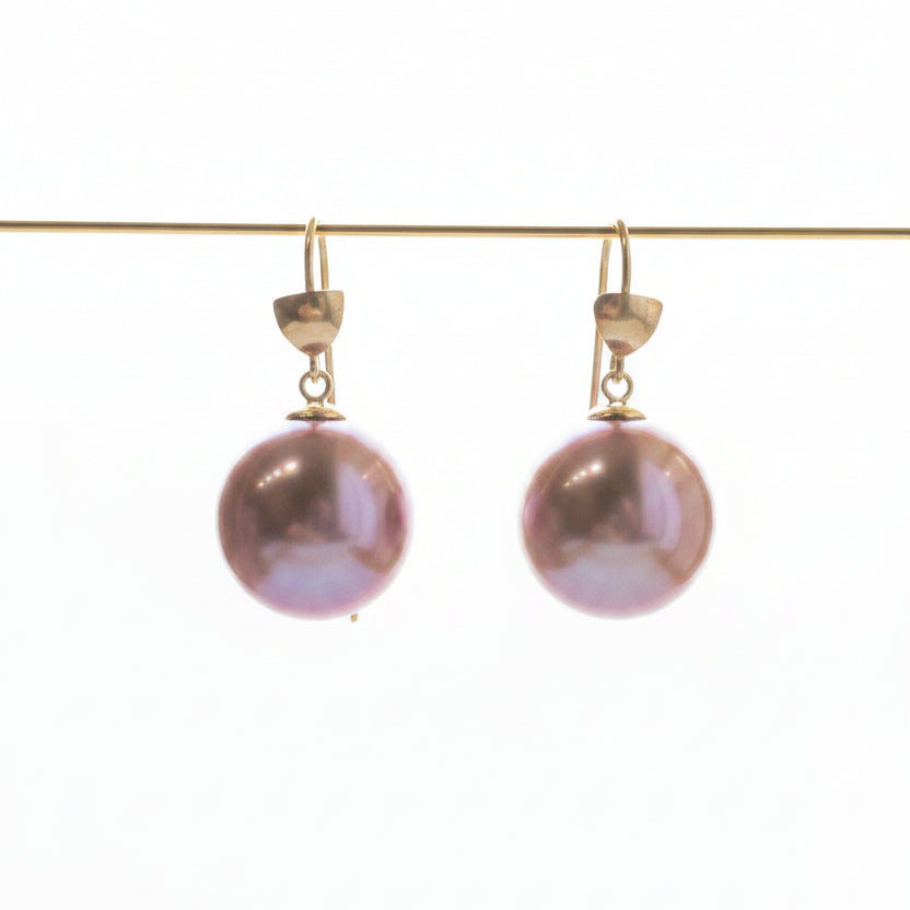 Ama Baroque Earrings, Lavender