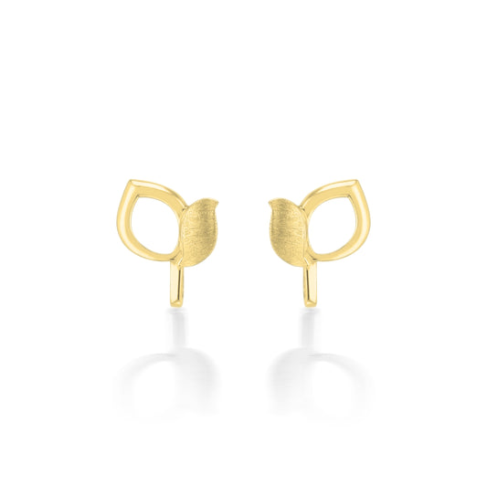 Bloom Stud Earrings in Gold