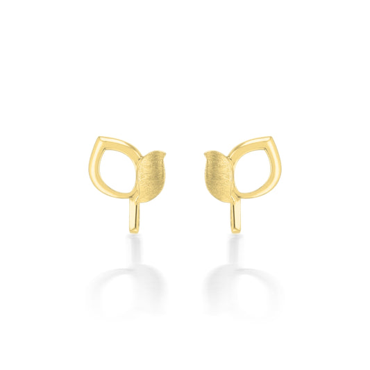 Bloom Stud Earrings in Gold
