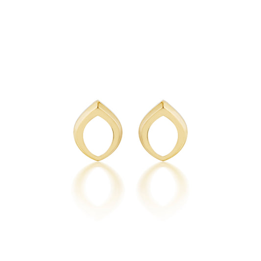 Bud Stud Earrings in Gold