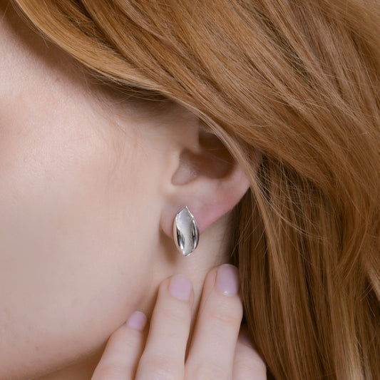 Café Earrings in Sterling Silver