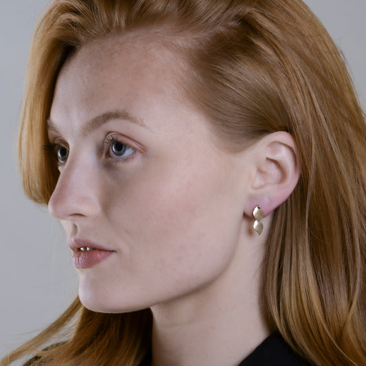 Intus Dangle Earrings in Gold