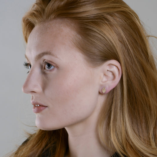 Intus Stud Earrings in Gold