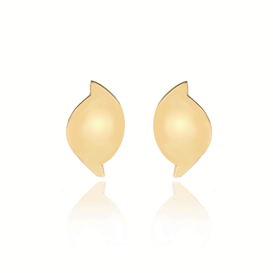 Intus Stud Earrings in Gold