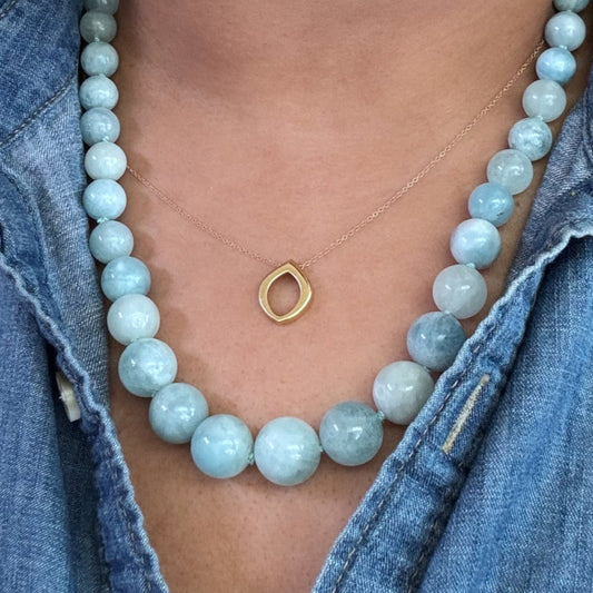 Mist & Current Necklace with Flow clasp in Sterling Silver