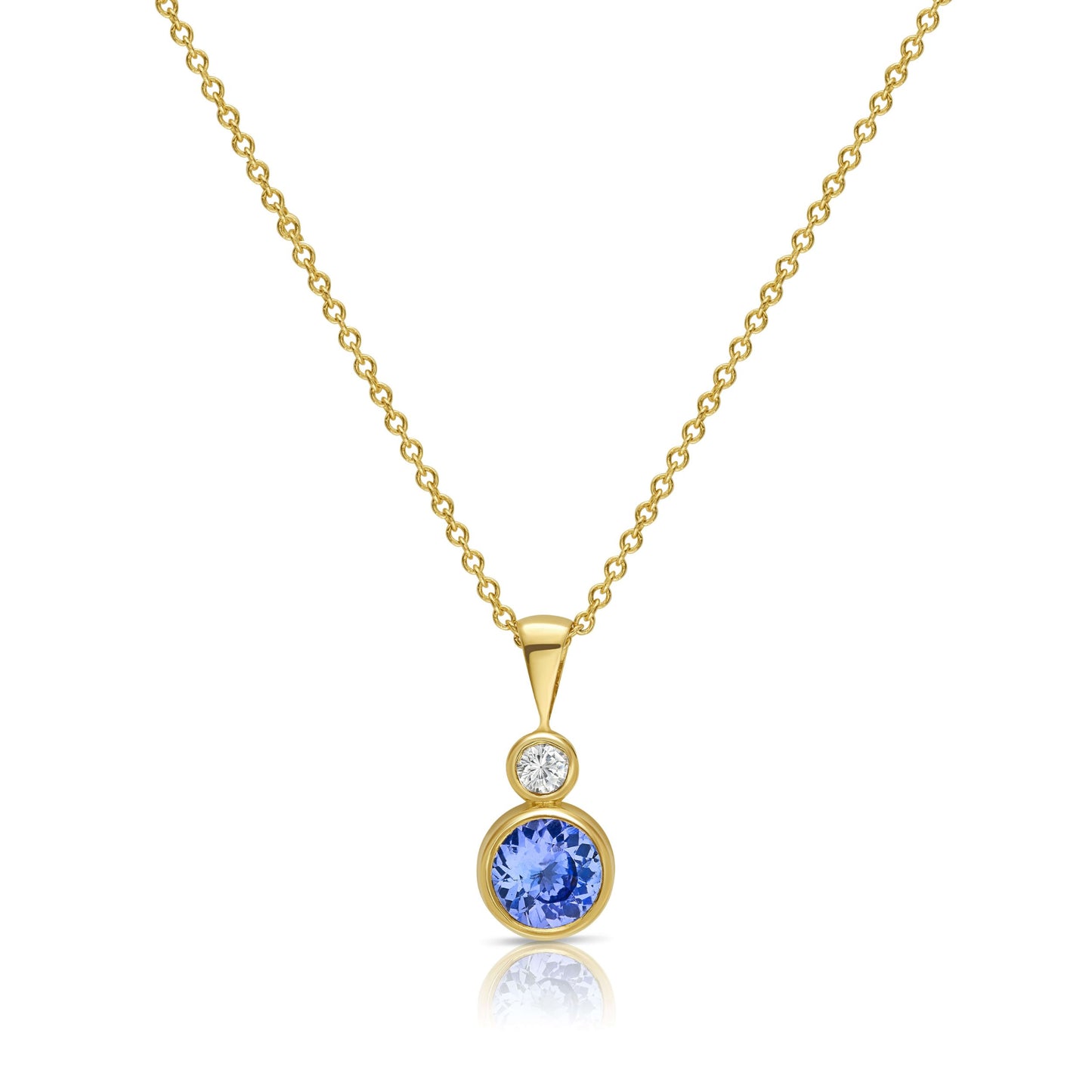 Stellar Evo Tanzanite Pendant in Gold 5.5 mm