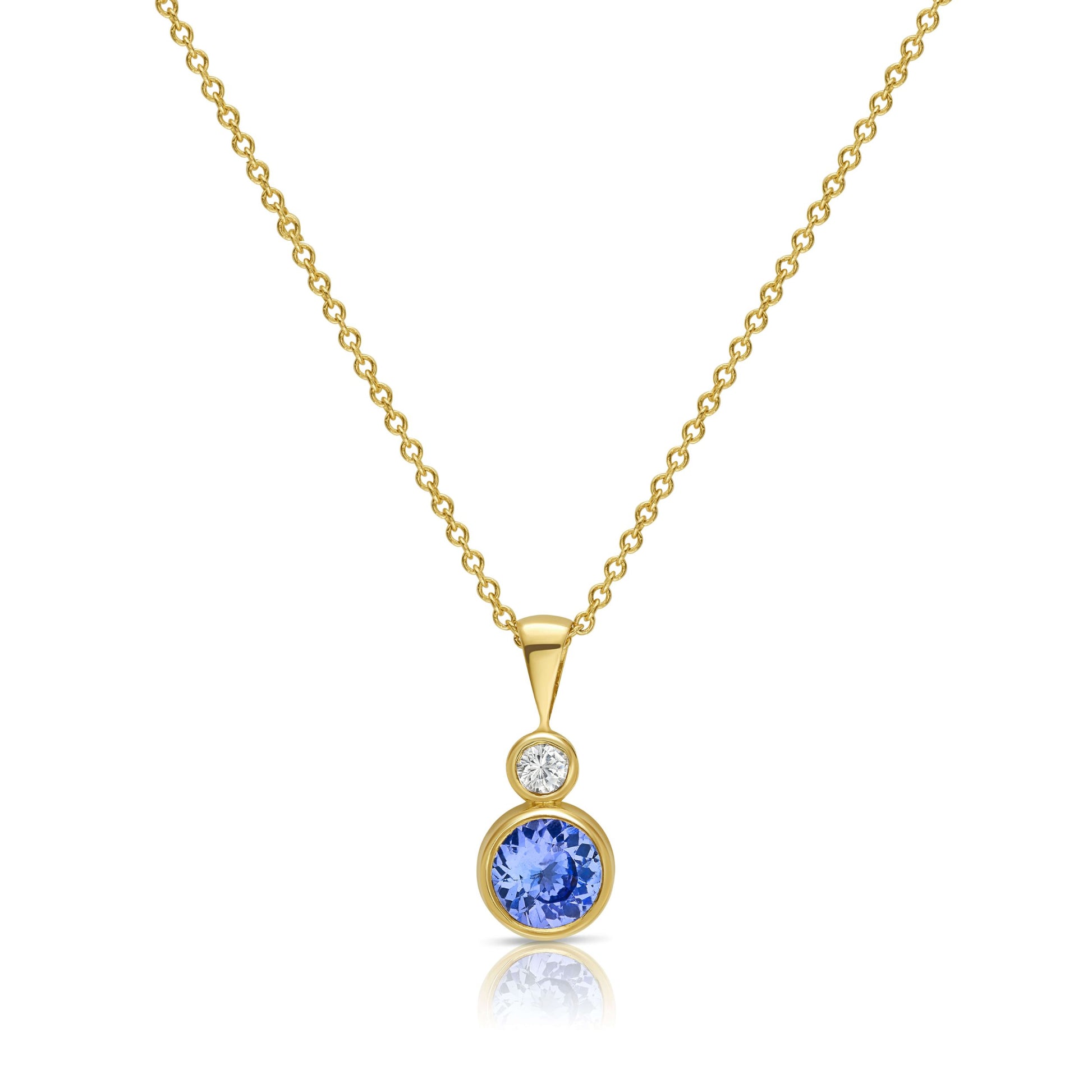 Stellar Evo Tanzanite Pendant in Gold 5.5 mm