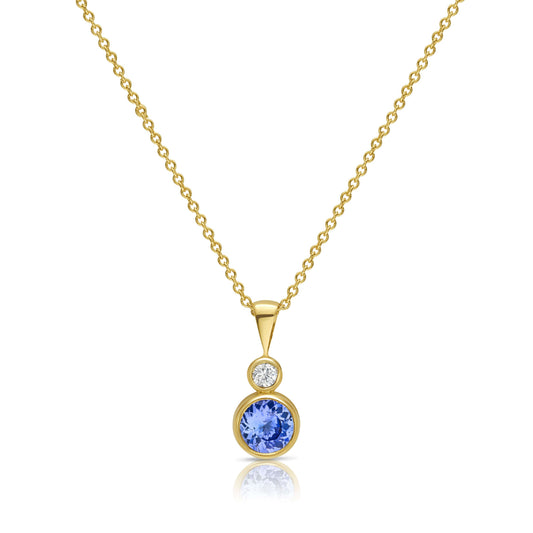 Stellar Evo Tanzanite Pendant in Gold 5.5 mm