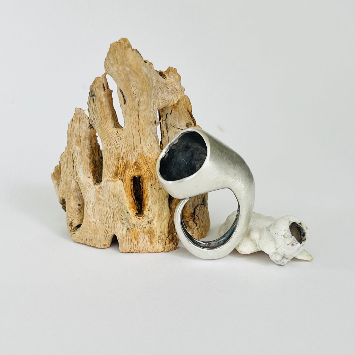 Siphon Ring in Sterling Silver