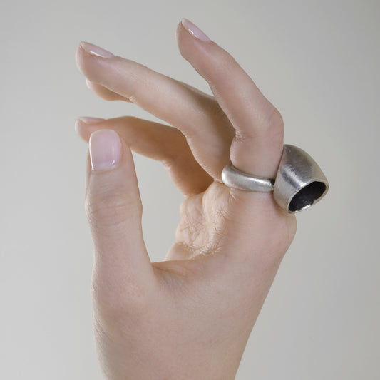 Siphon Ring in Sterling Silver