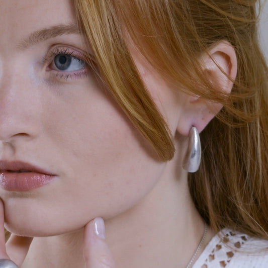 Tubo Earrings in Sterling Silver