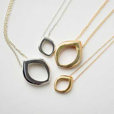 Bud Necklace Large in Sterling Silver