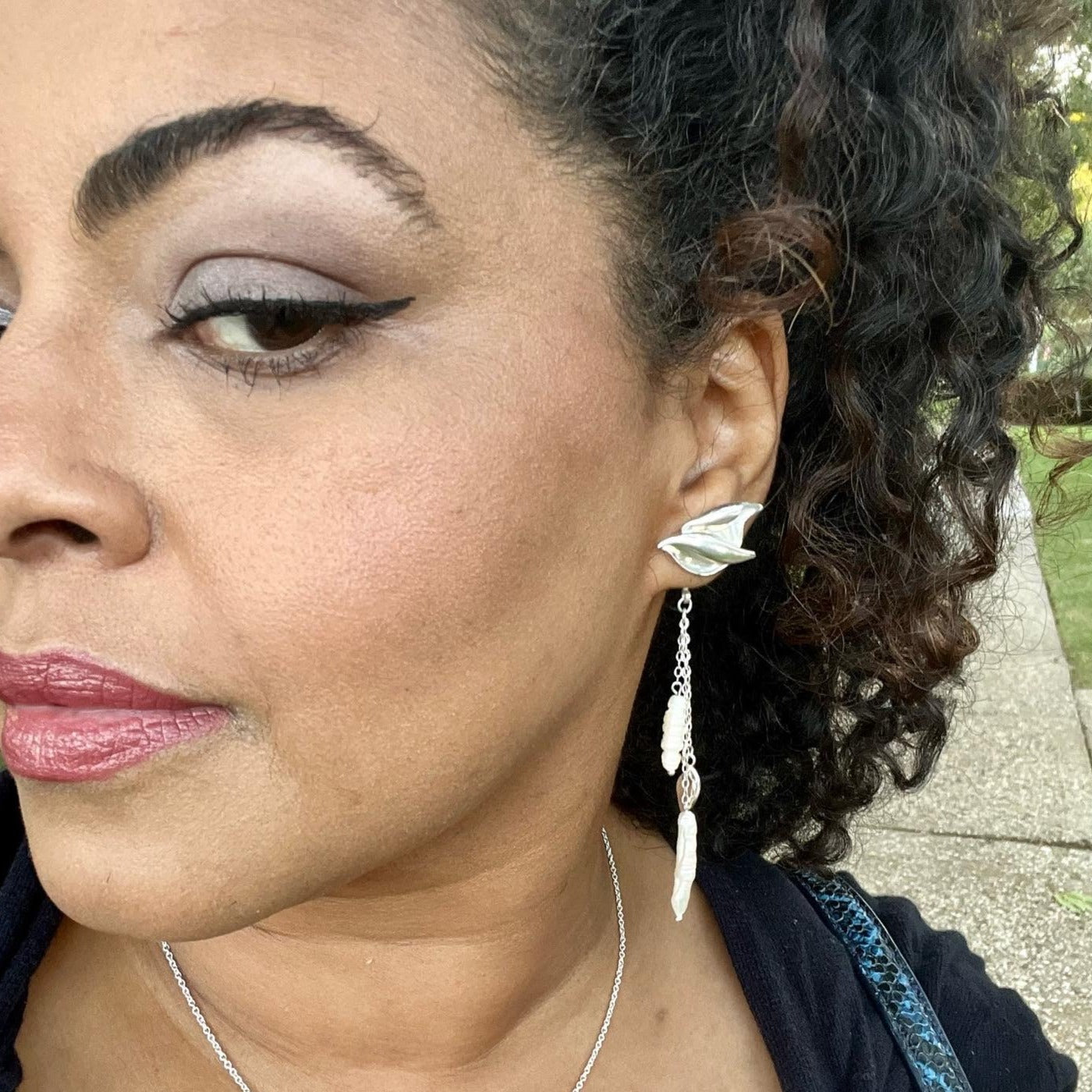 Wrap Earrings in Sterling Silver