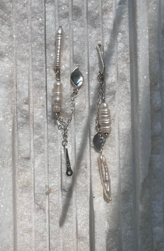 Pearl Dangle Ear Jacket