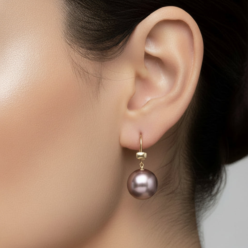 Ama Baroque Earrings, Lavender