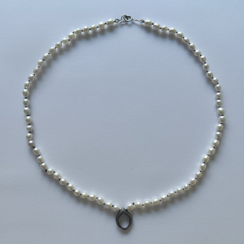 Bud Necklace, Pearl