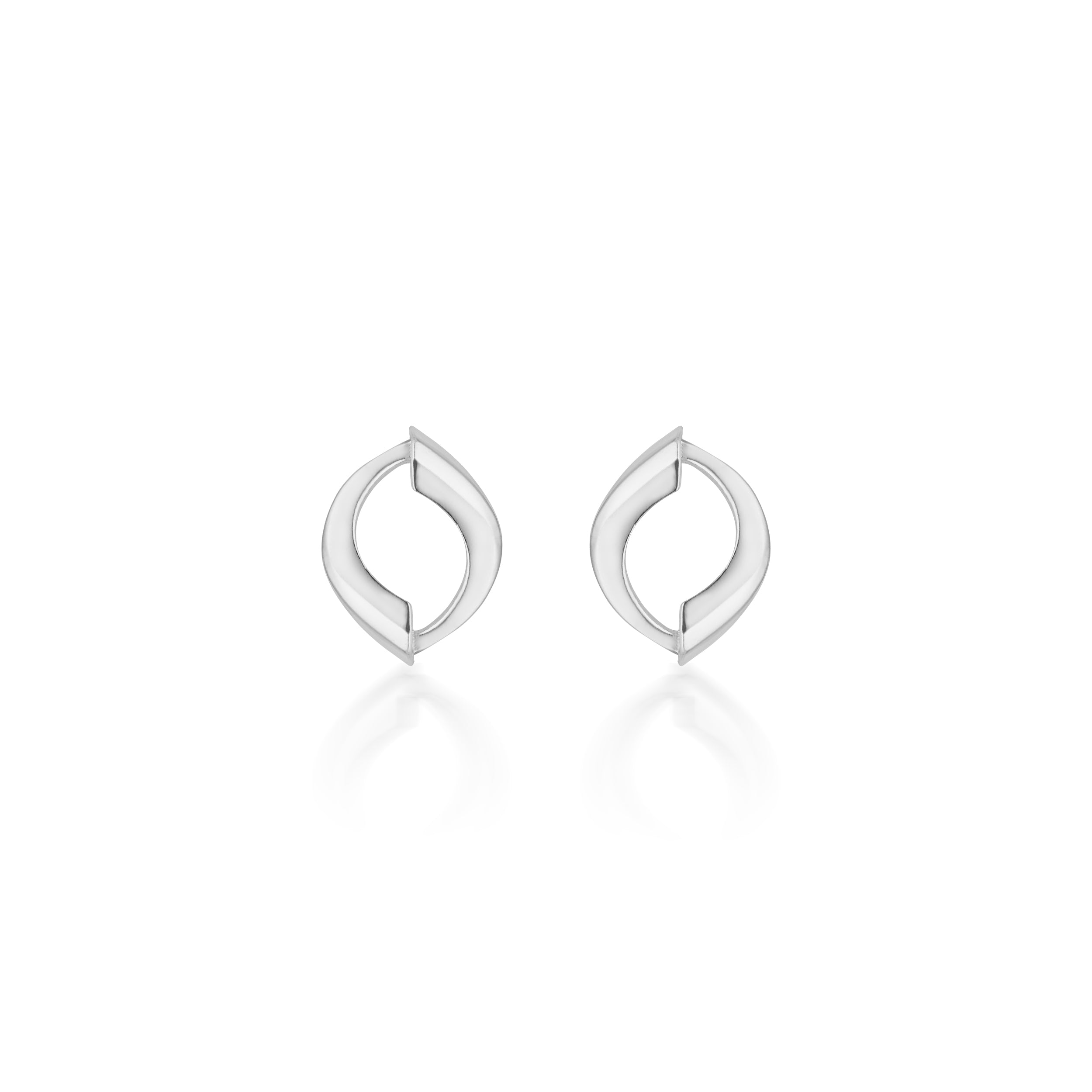 Aksi Stud Earrings in Sterling Silver – ANAVIR