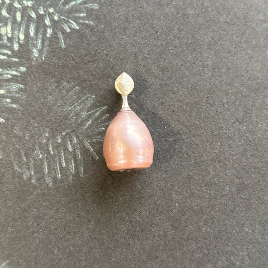 Petite Empress Pendant with Baroque Pearl in Sterling Silver