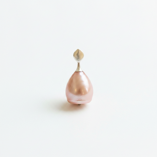 Petite Empress Pendant with Baroque Pearl in Sterling Silver