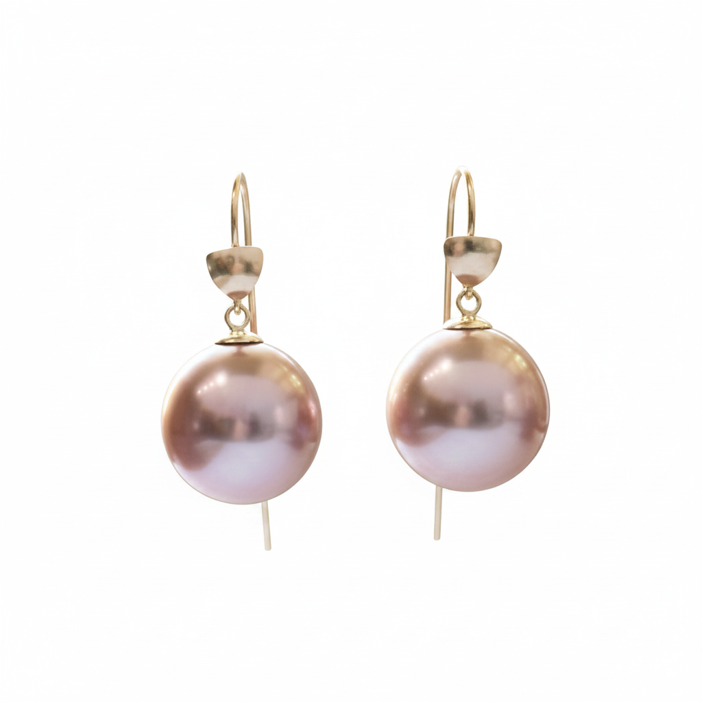 Ama Baroque Earrings, Lavender