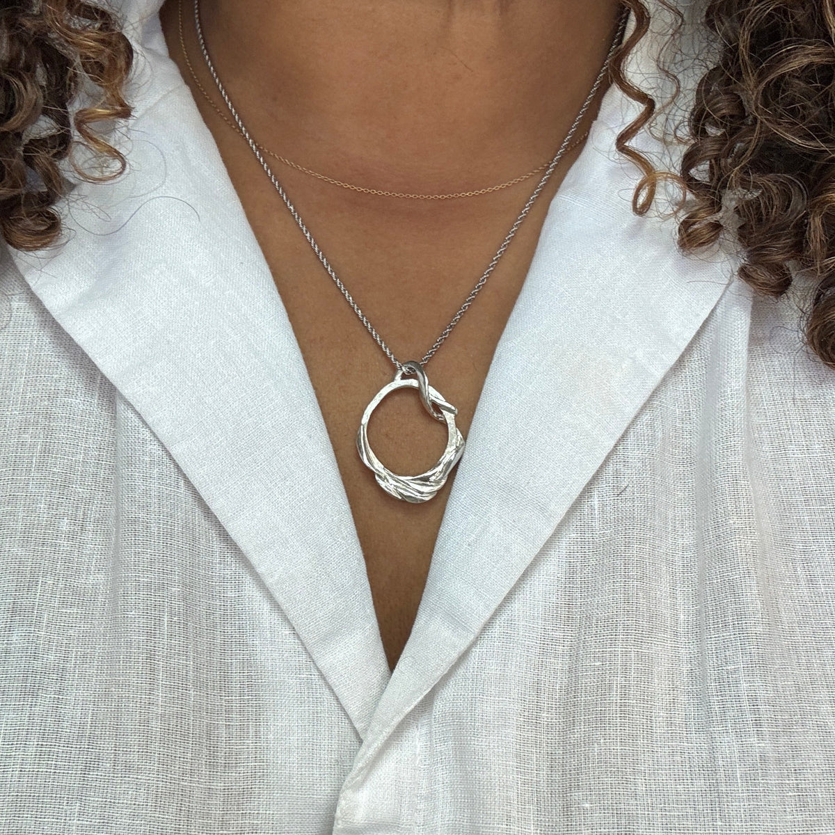 Crescendo Pendant in Sterling Silver