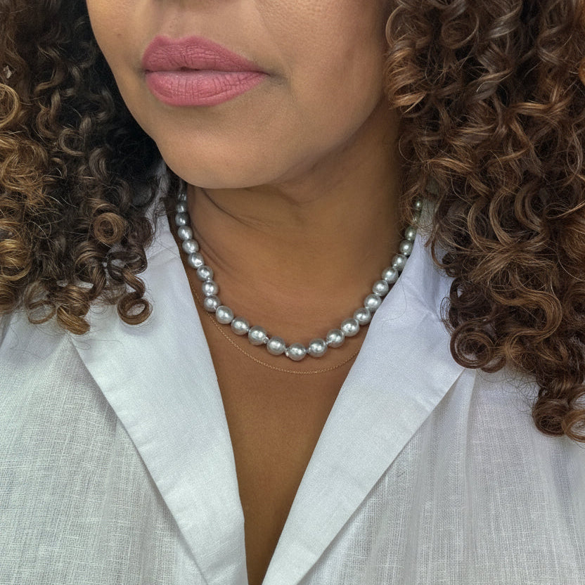 Lull Collier, Akoya Pearls in Gold