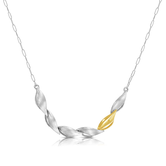 Golden Vainita Necklace in Gold and silver
