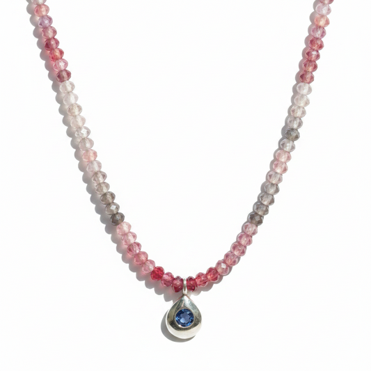 Illuminated Visionary Chocker, Blue Spinel