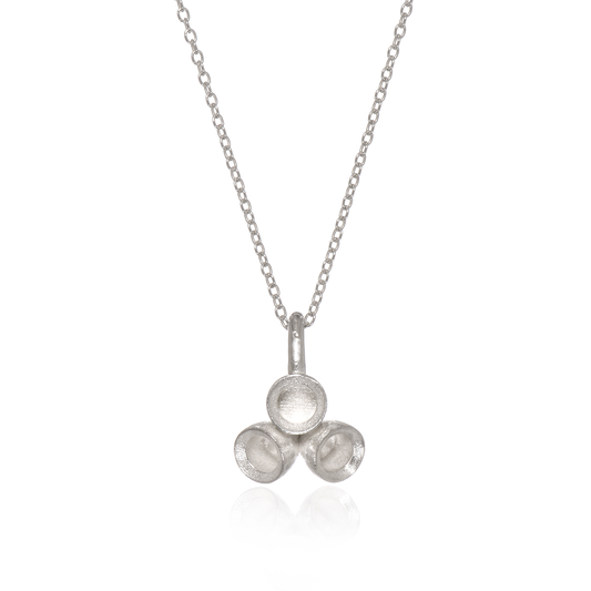 Lyptus Blossom Necklace in Sterling Silver