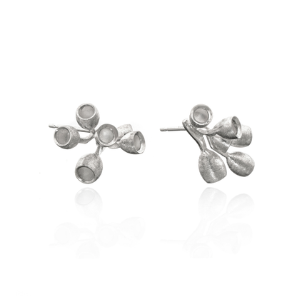 Lyptus Cluster Earrings in Sterling Silver