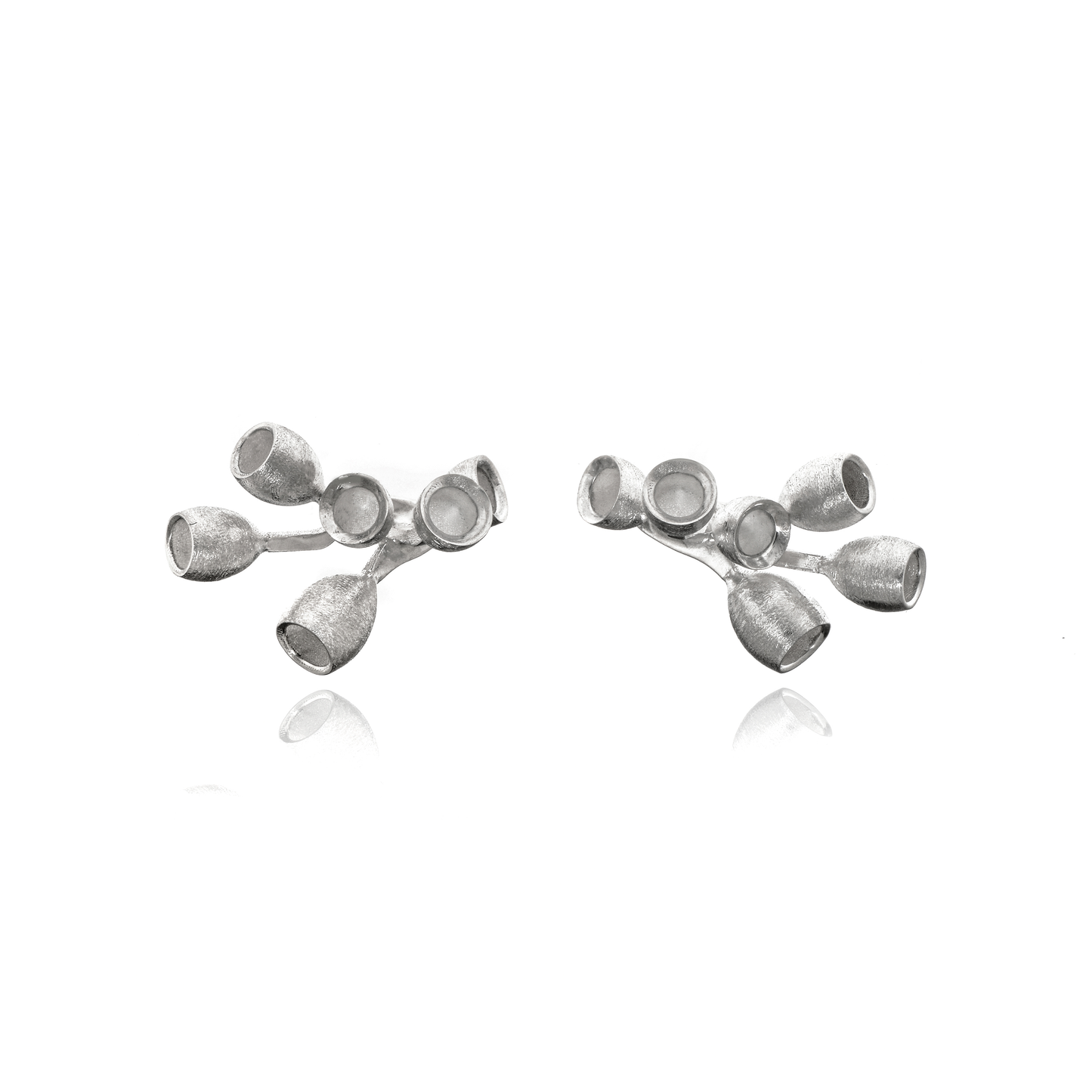 Lyptus Cluster Earrings in Sterling Silver