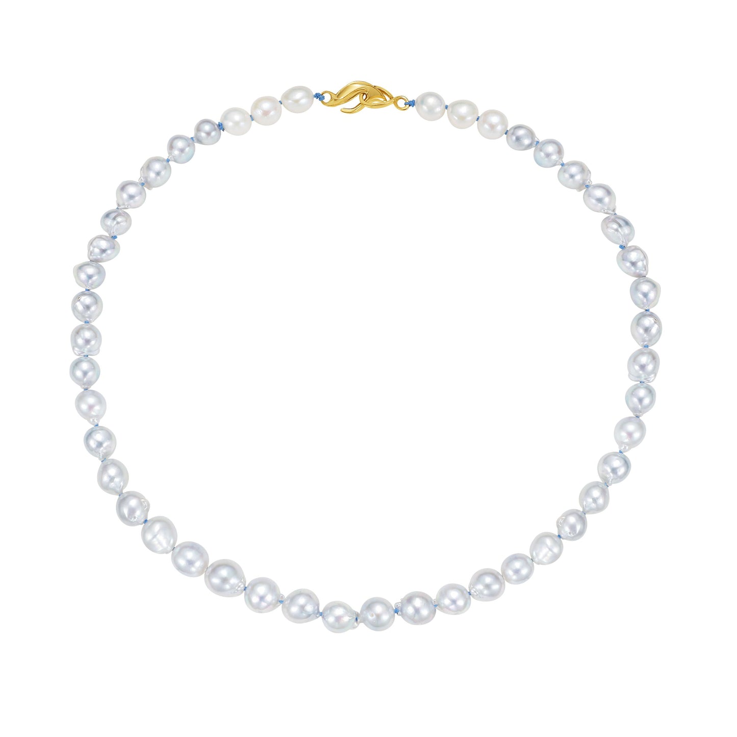 Lull Collier, Akoya Pearls in Gold