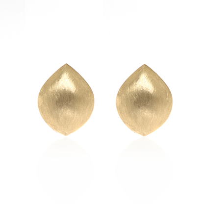 Ova Stud Earrings in Gold