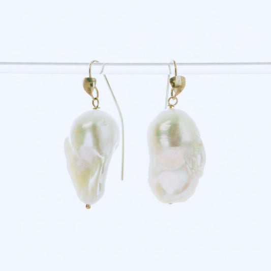 Ama Baroque Earrings, White