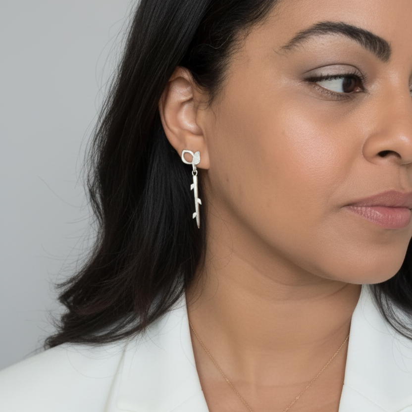Tallo Fyllo Ear Jacket in Sterling Silver